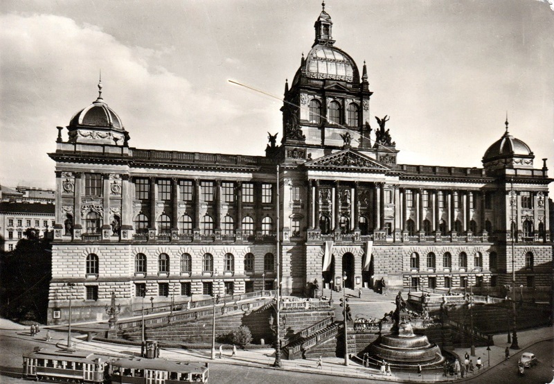 Trams on Wenceslas Square