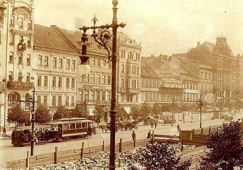 trams on Wenceslas Square