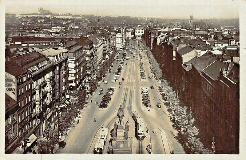 trams on Wenceslas Square