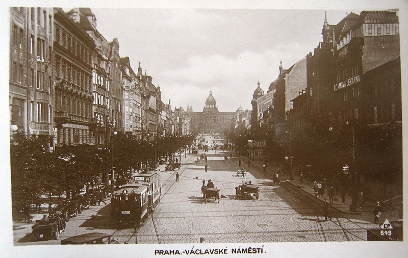 trams on Wenceslas Square