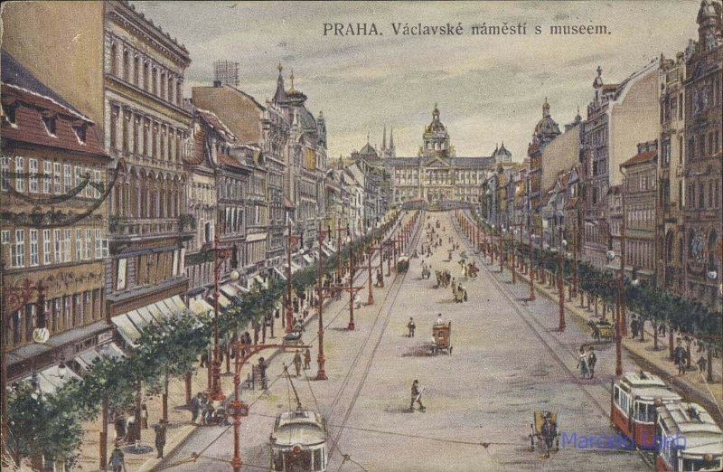 trams on Wenceslas Square