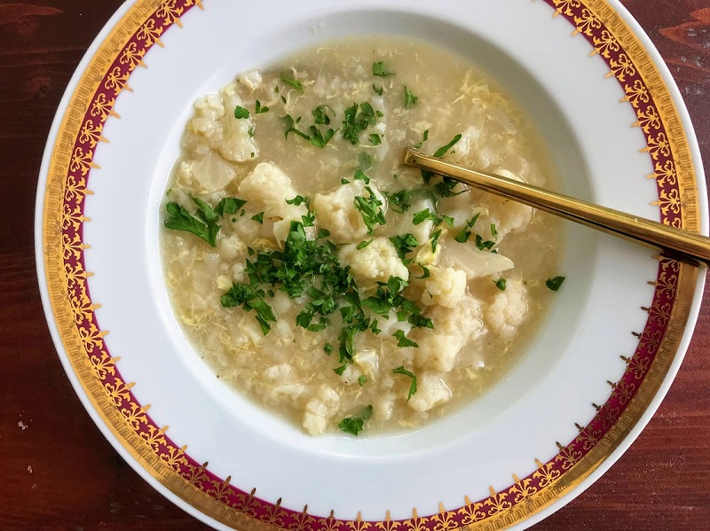 Czech Cauliflower Soup Recipe - Květáková Polévka Recept