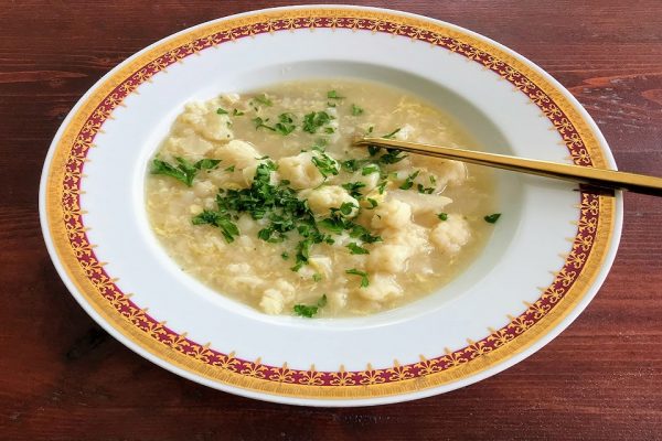Czech Cauliflower Soup Recipe - Květáková Polévka Recept
