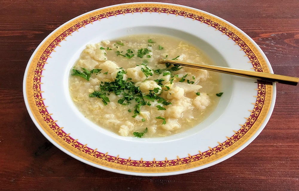 Czech Cauliflower Soup Recipe - Květáková Polévka Recept